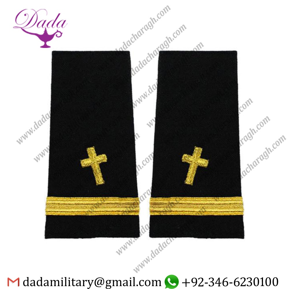 2238-1.jpg Uniform Epulette Us Navy Soft Shoulder Mark Ensign Cc Christian Chaplain - Image 1