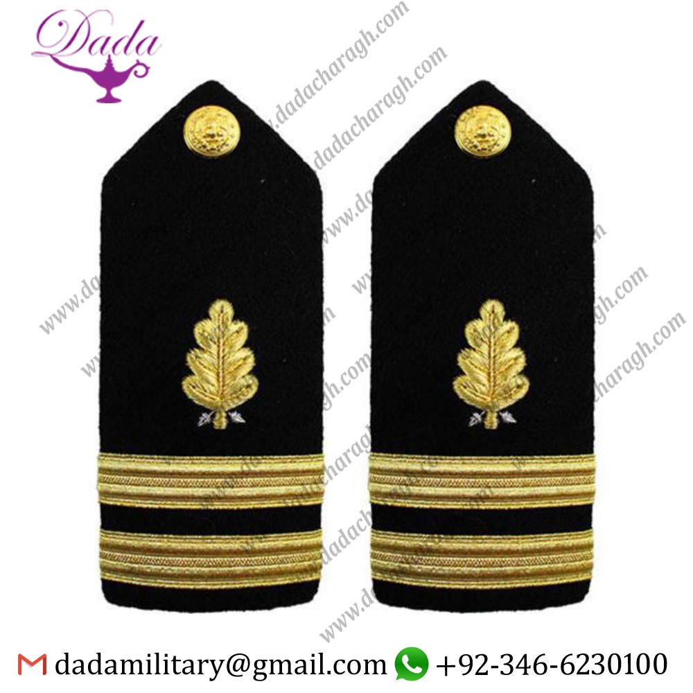 2252-1.jpg Uniform Epulette Us Navy Shoulder Board Male Senior Lieutenant Srlt Dental Corps - Image 1