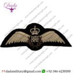 RAF PILOT WINGS SEW ON EMBROIDERED PATCH BADGE AIR FORCE