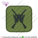 RAF REGIMENT - DEPOT X-RIFLES ON CROWN EMBROIDERED AIR FORCE BADGE