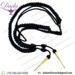 Aiguillette Black Silky with Golden Tag