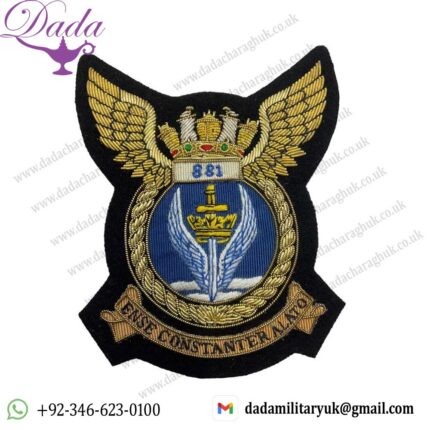 British Royal Navy Fleet Air Arm 881 Squadron Blazer Crest