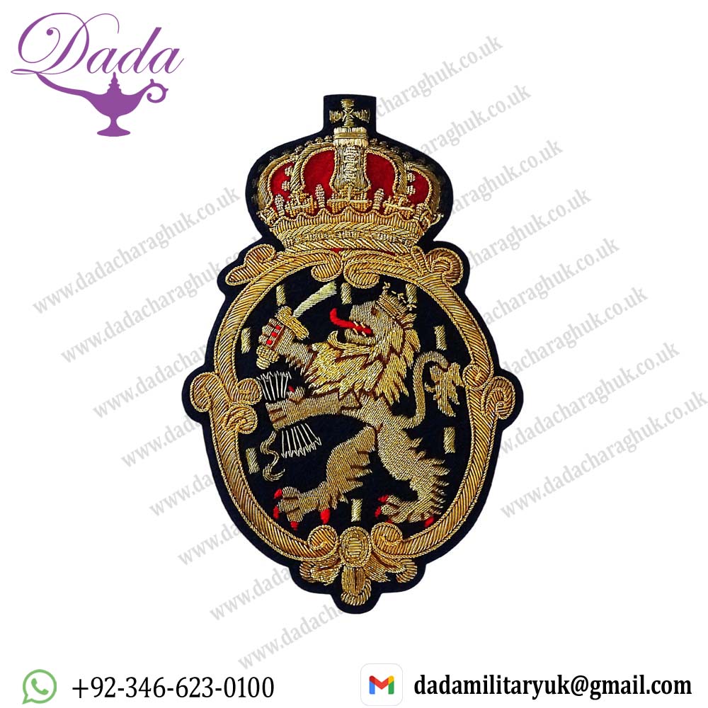 Coat of arms Crown and Lion Badge Coat of arms Crown and Lion Badge