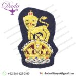 General Staff Officer Beret Badge Kings Crown Navy Blue