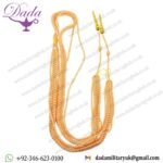 Gold Aiguillette Shoulder Cord Braided Military Epaulette with Pendant for Uniforms Formal Dress Decoration