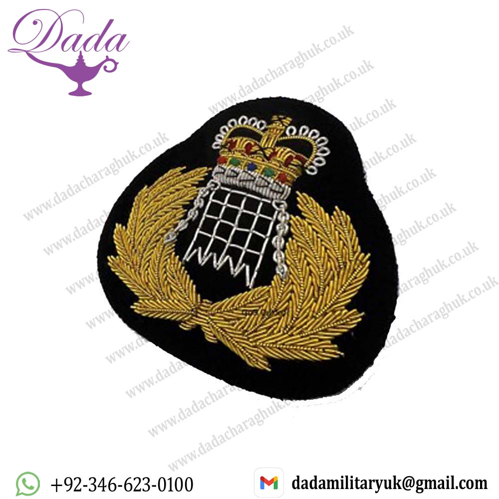H.M. Customs And Excise Officer Embroidered Cap Badges H.M. Customs And Excise Officer Embroidered Cap Badges