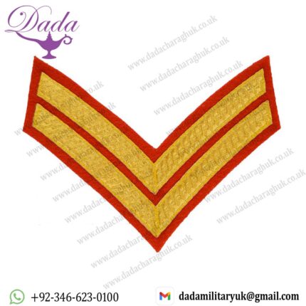 Bar chevrons corporal gold universal universal service stripe machine manufactured service stripe