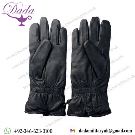 British Army Leather Combat Gloves MKII Black