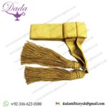 British Army Waist Belt Sash Gold