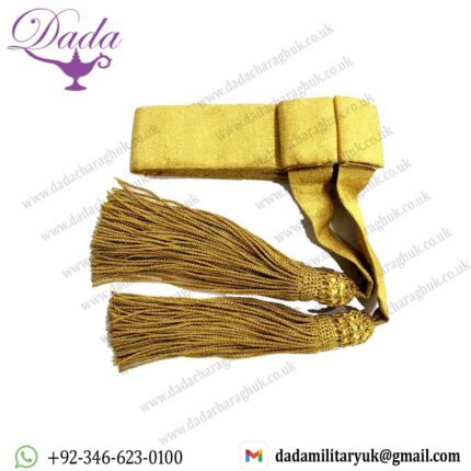 British Army Waist Belt Sash Gold