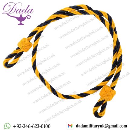 British Military RAF Army Navy Dark Blue & Gold Single Cord Lanyard