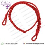 British Military RAF Army Navy Red Single Plait Lanyard