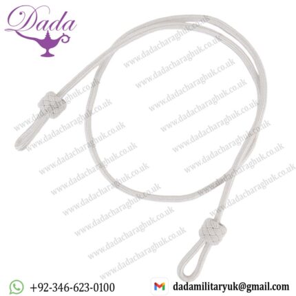 British Military RAF Army Navy White Single Cord Lanyard