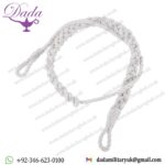 British Military RAF Army Navy White Single Plait Lanyard