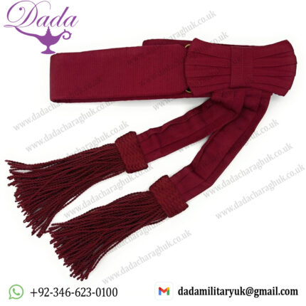 Crimson Waist Sash British Army Foot Guards For Ceremonies & Parade