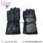 Dutch Police Leather Riot Gloves Black