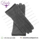 Graphite Touch Premium Grey Suede Gloves