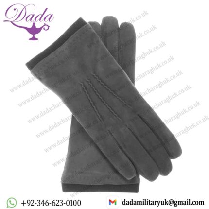 Graphite Touch Premium Grey Suede Gloves