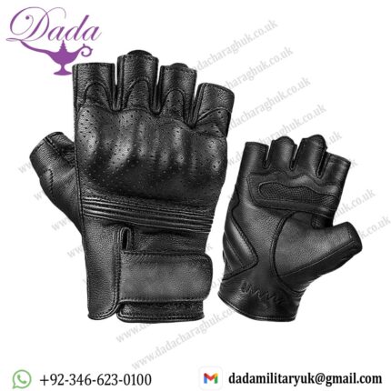 Half Finger Leather Gloves