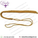 Lanyard Shoulder Cord Lanyard Pleated British Army Silk Gold