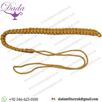Lanyard Shoulder Cord Lanyard Pleated British Army Silk Gold