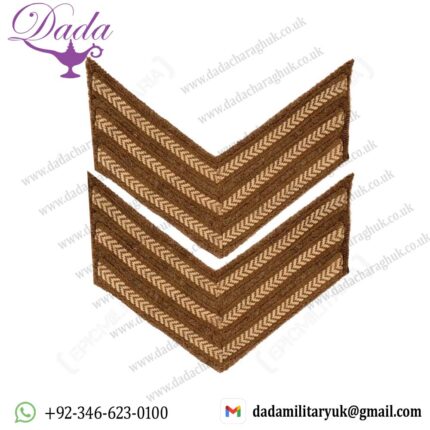 Original British Army Rank Stripe Chevron Pair - Sergeant