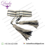 Sash Officers Waist Belt Silver Blue with Tassels British UK