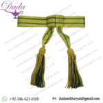 Sash UK Army Military Sash Waist Belt Ceremonial Sash Gold Green