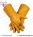 Yellow Best Bull Riding Gauntlet Gloves